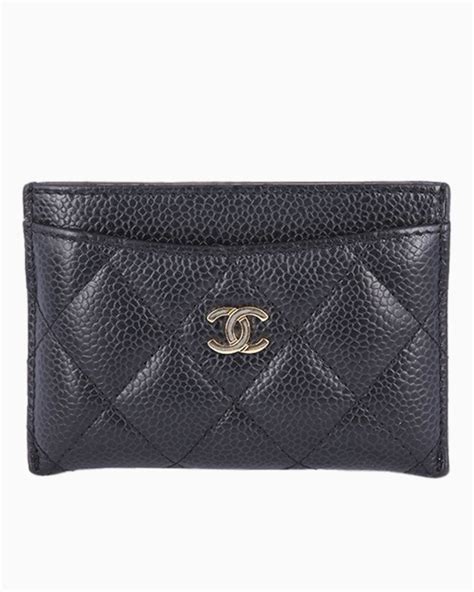 porta cartão chanel|genuine Chanel wallet.